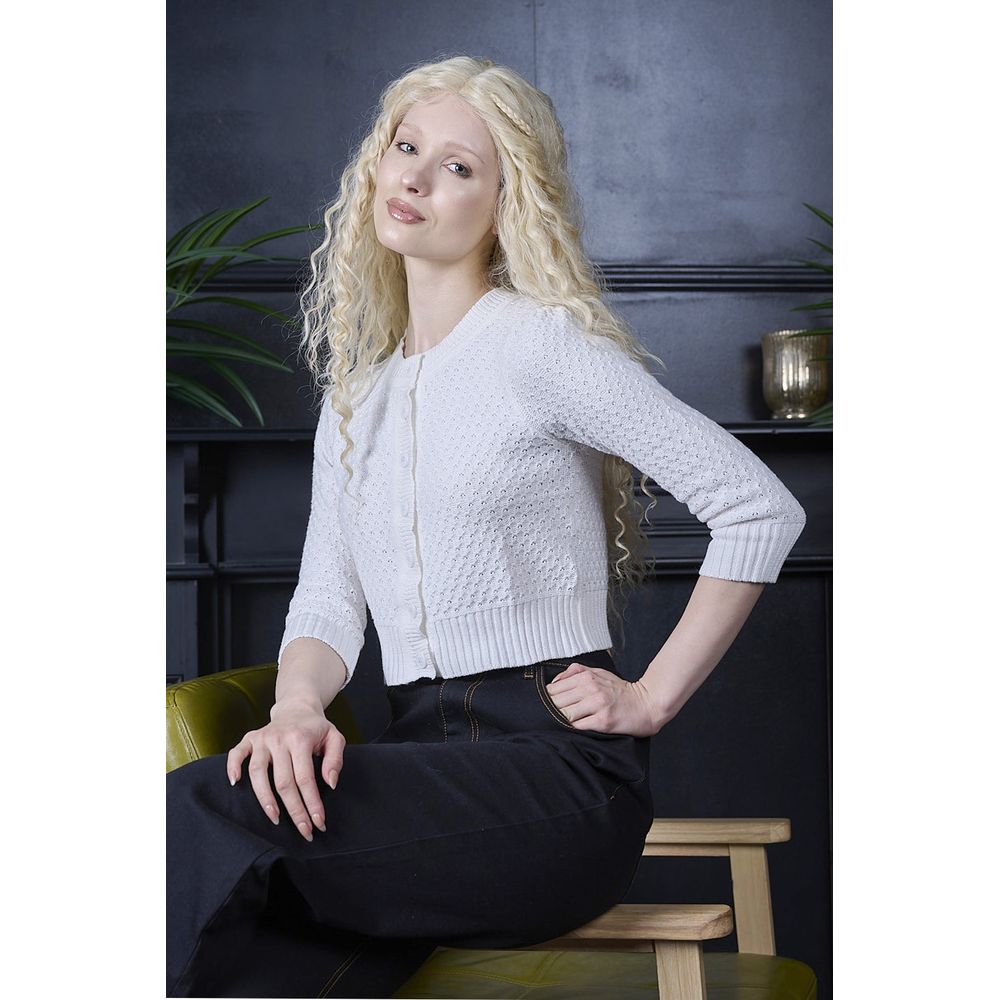 Banned - Fara Cardigan - Ivory coloured